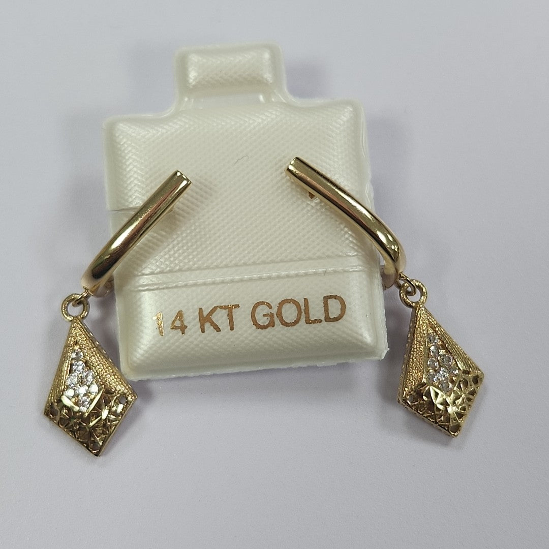 BROQUELES ORO 14K 2.8 (NUEVO)
