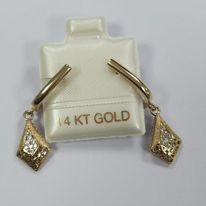 BROQUELES ORO 14K 2.8 (NUEVO)