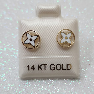 BROQUELES ORO 14K 1.1 (NUEVO)