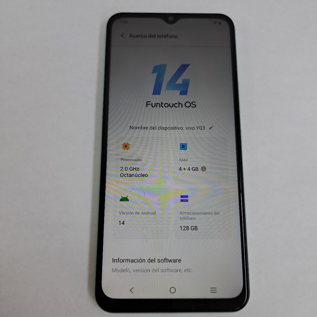 CELULAR VIVO Y03 V2332 (2024) 128 GB 4 GB RAM (SEMINUEVO)