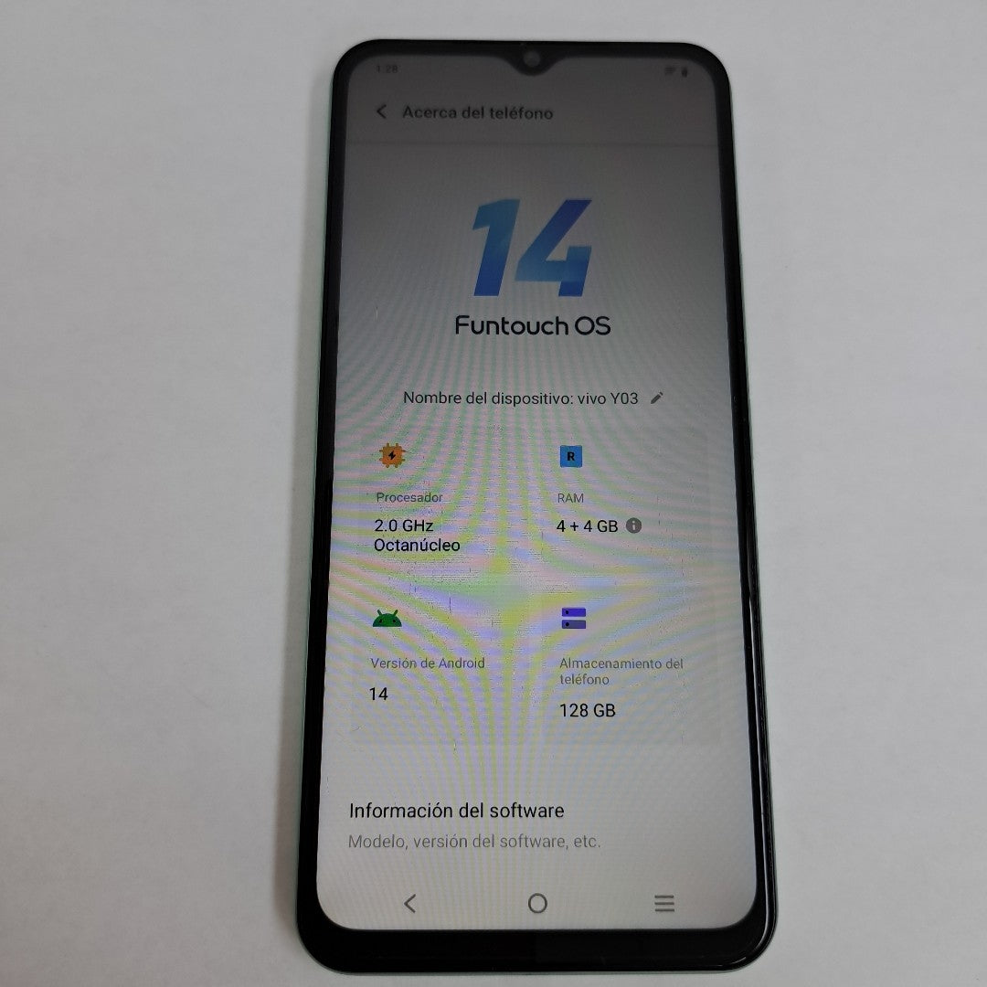 CELULAR VIVO Y03 V2332 (2024) 128 GB 4 GB RAM (SEMINUEVO)