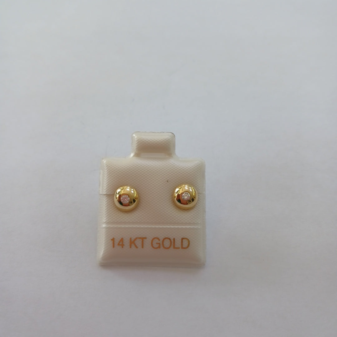 BROQUELES ORO 14K 1 (NUEVO)