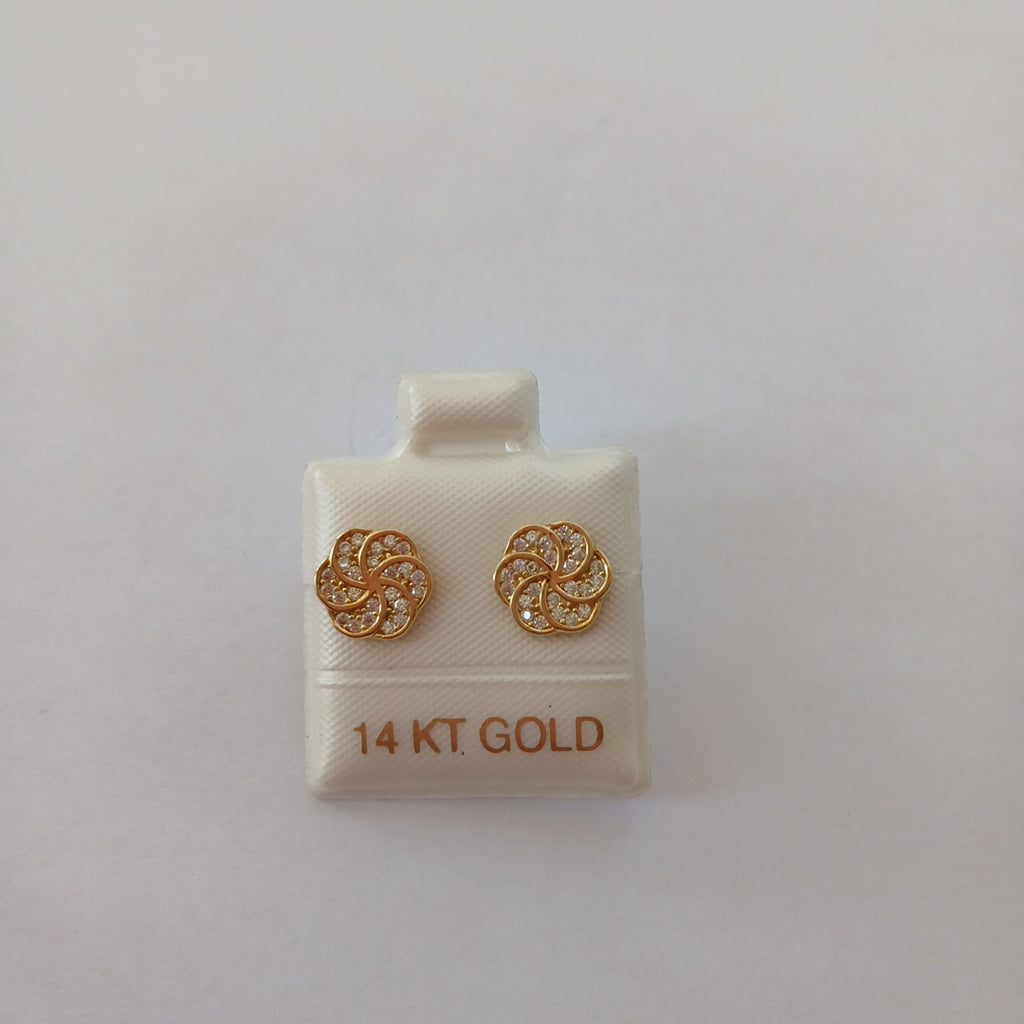 BROQUELES ORO 14K 1.6 (NUEVO)