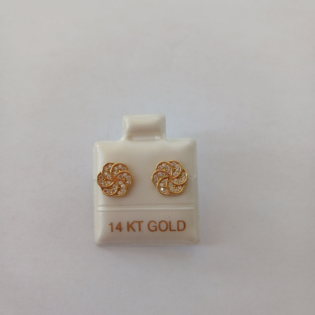 BROQUELES ORO 14K 1.6 (NUEVO)