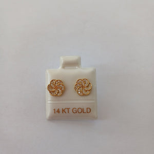 BROQUELES ORO 14K 1.6 (NUEVO)