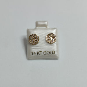 BROQUELES ORO 14K 1.6 (NUEVO)