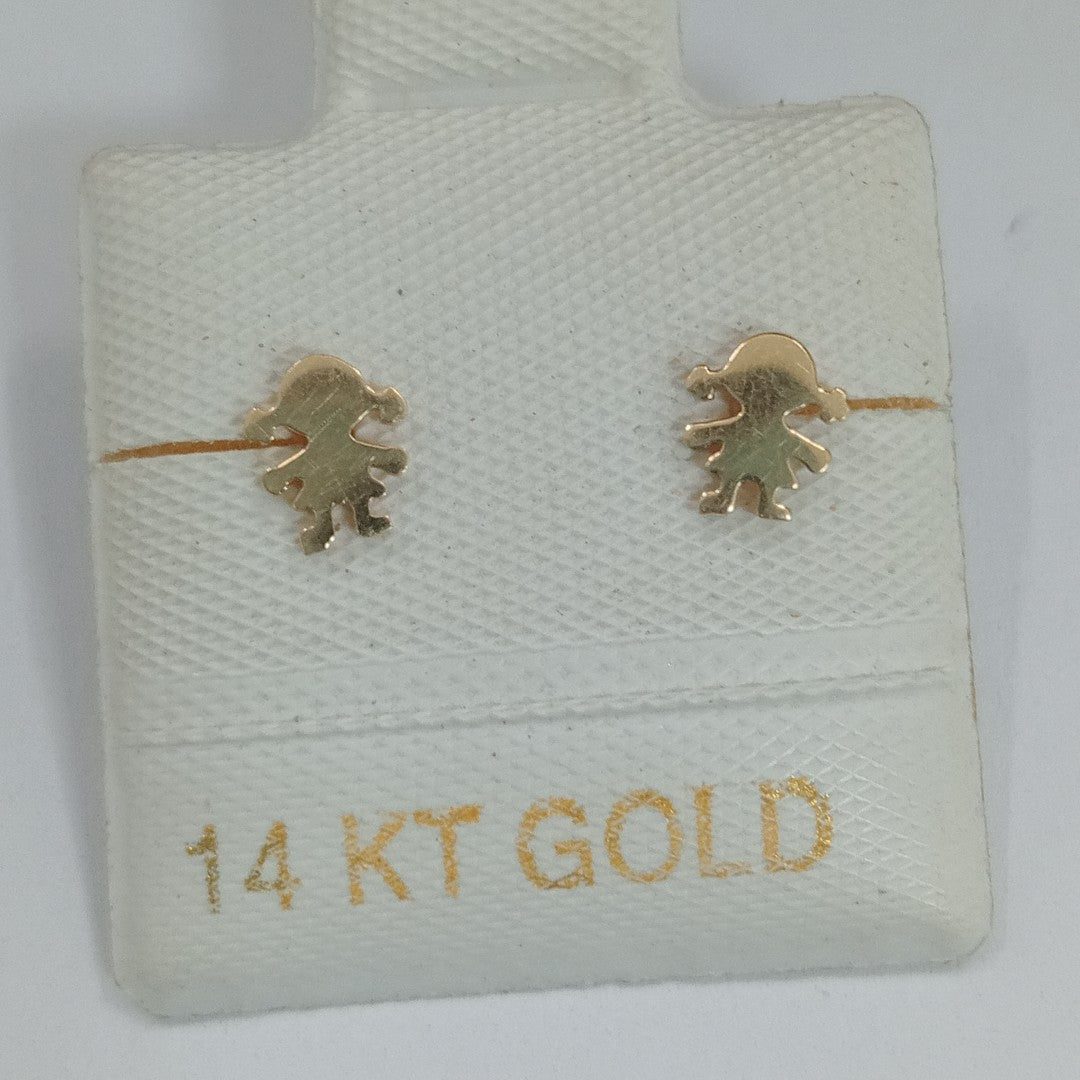 BROQUELES ORO 14K 1 (NUEVO)