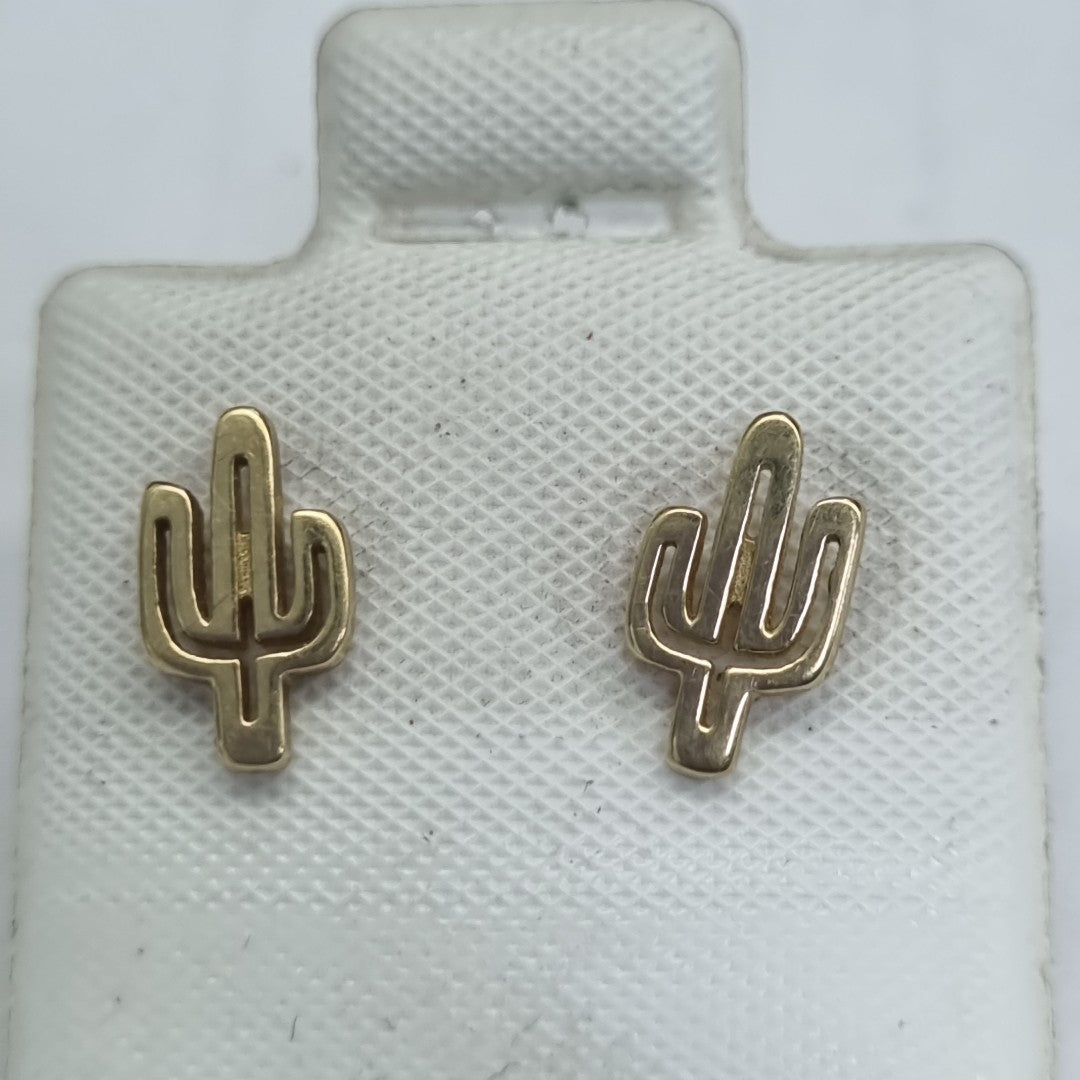 10137BRO00000A1464 FRD11 BROQUEL DE CACTUS ORO 10K 0.9GRS (NUEVO)