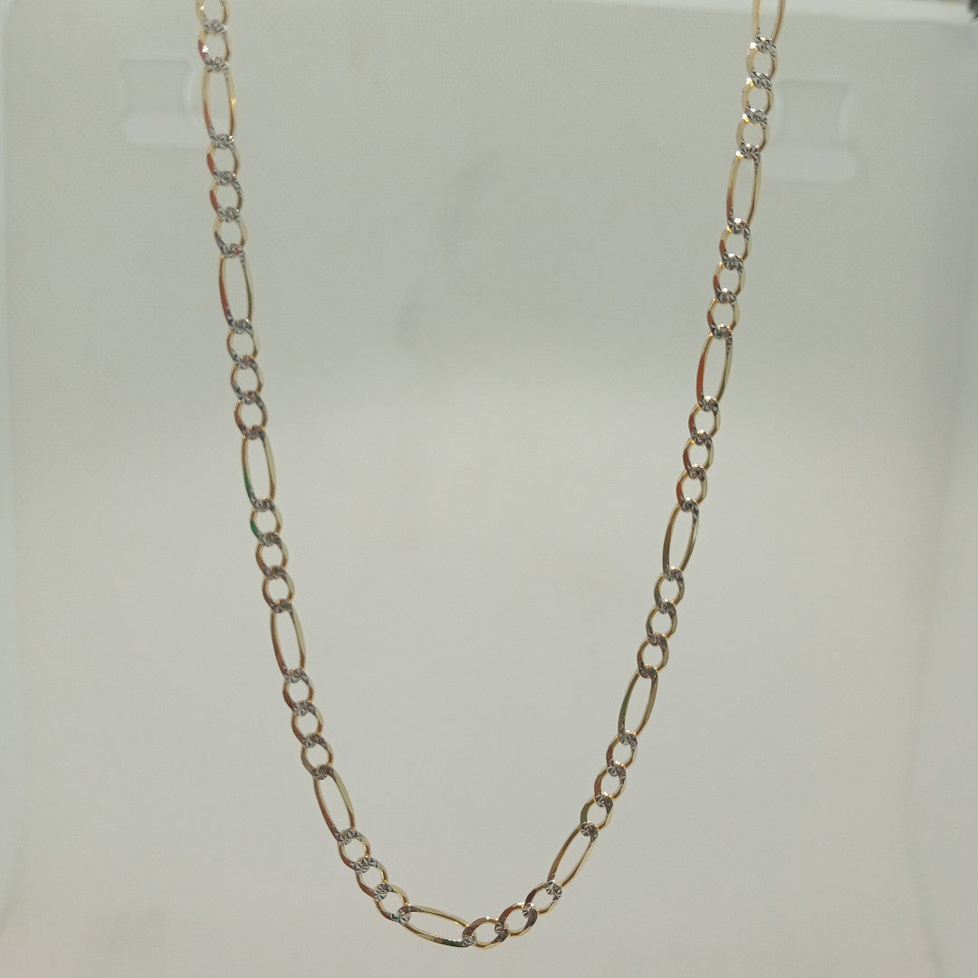CADENAS CARTIER 3*1 DIAMANTADA ORO 14K 7.5 (NUEVO)