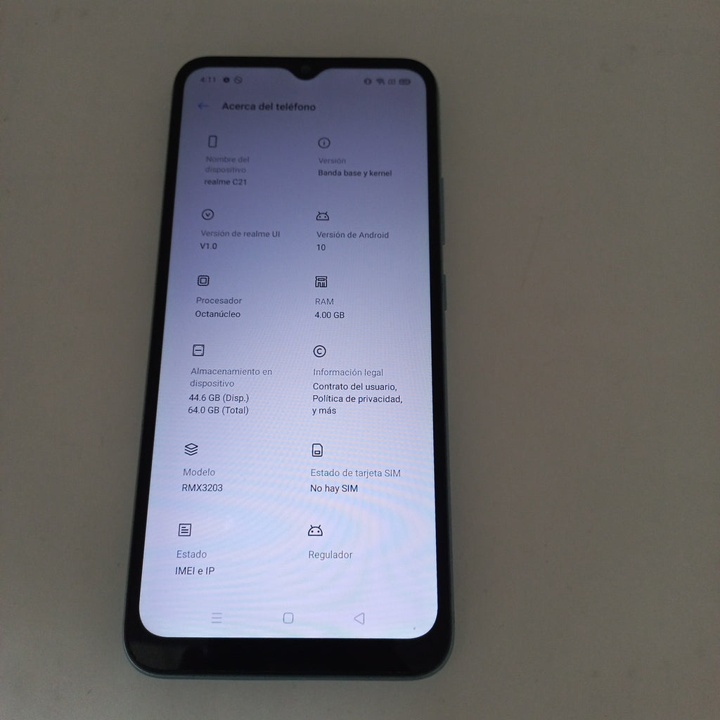 CELULAR REALME C21 RMX3203 64 GB 4 GB RAM (SEMINUEVO)