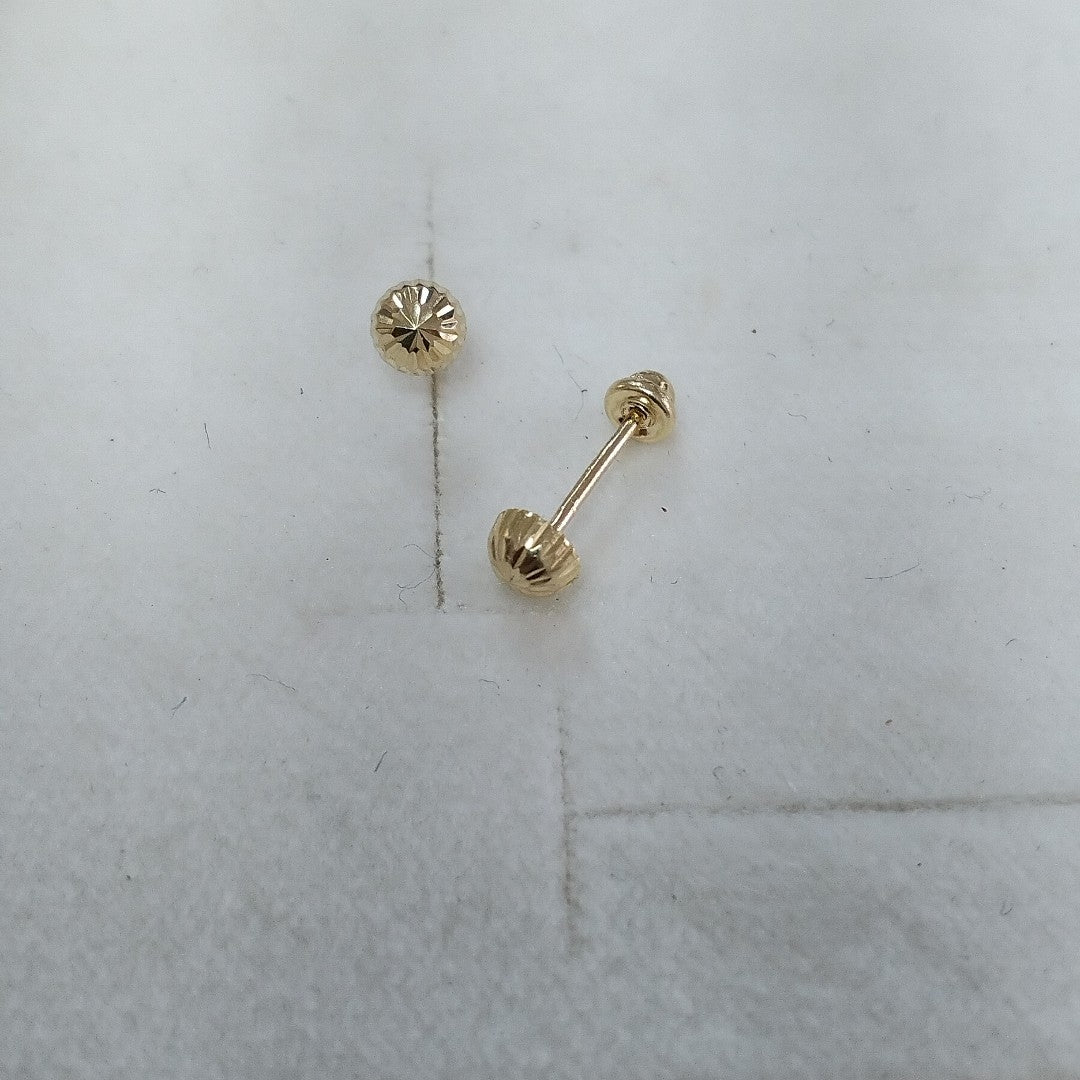 BROQUELES ORO 14K 1 (NUEVO)
