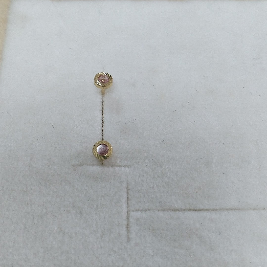 BROQUELES ORO 14K 1 (NUEVO)
