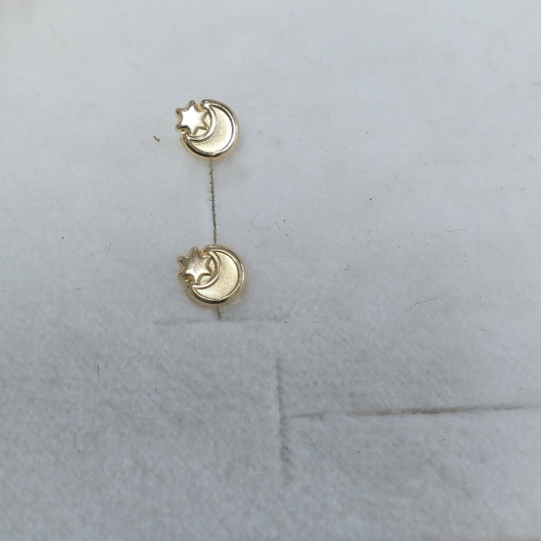 BROQUELES ORO 14K 1 (NUEVO)