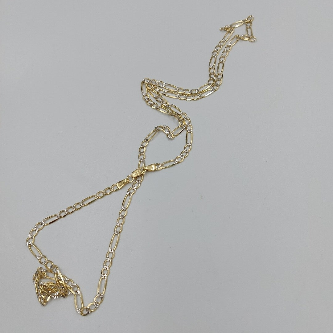 CADENAS CARTIER 3*1 DIAMANTADA ORO 14K 8.1 (NUEVO)