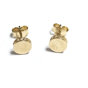 BROQUELES ORO 14K 1.5 (NUEVO)