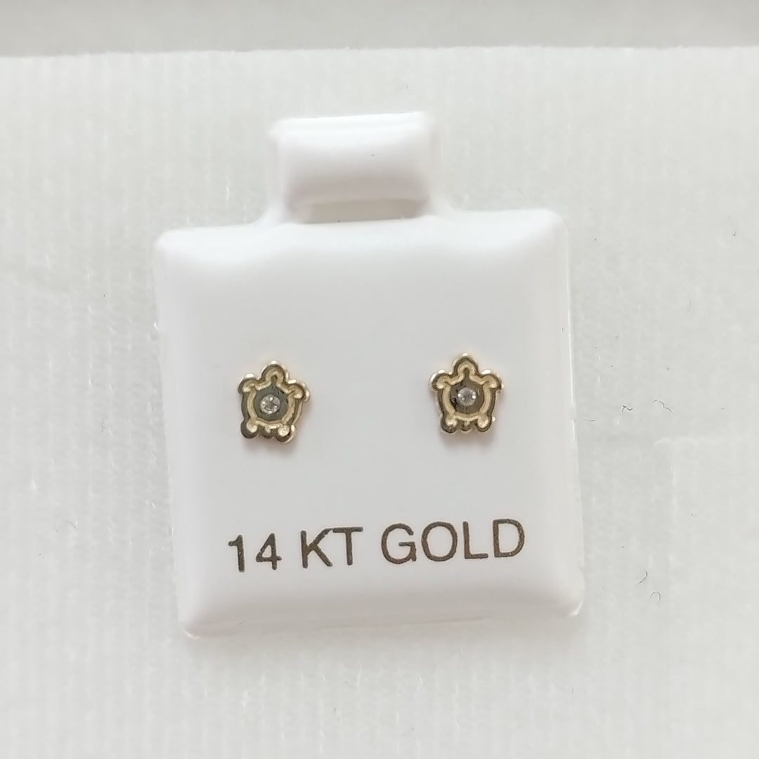 BROQUELES ORO 14K 1 (NUEVO)