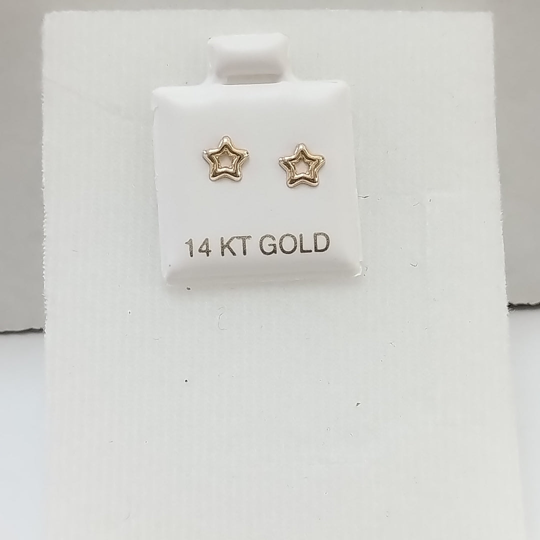 BROQUELES ORO 14K 1 (NUEVO)
