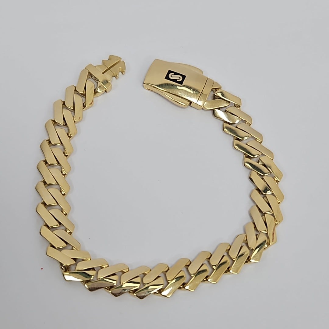PULSERA MONACO ORO 14K 11.6 (NUEVO)