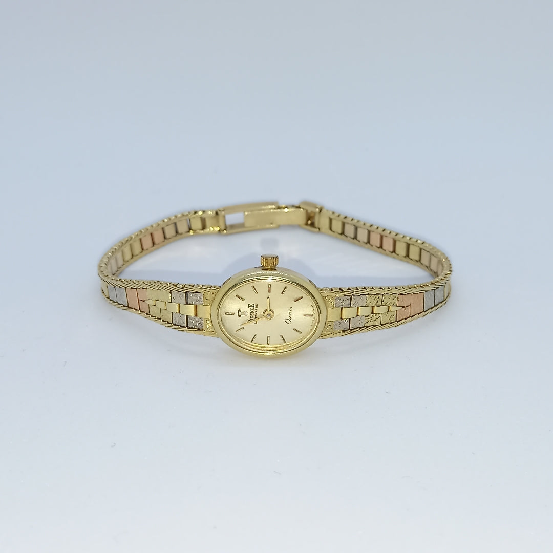 RELOJ CAJA ACERO PULSO ORO. ORO. 14 K 20 GRMS (SEMINUEVO)