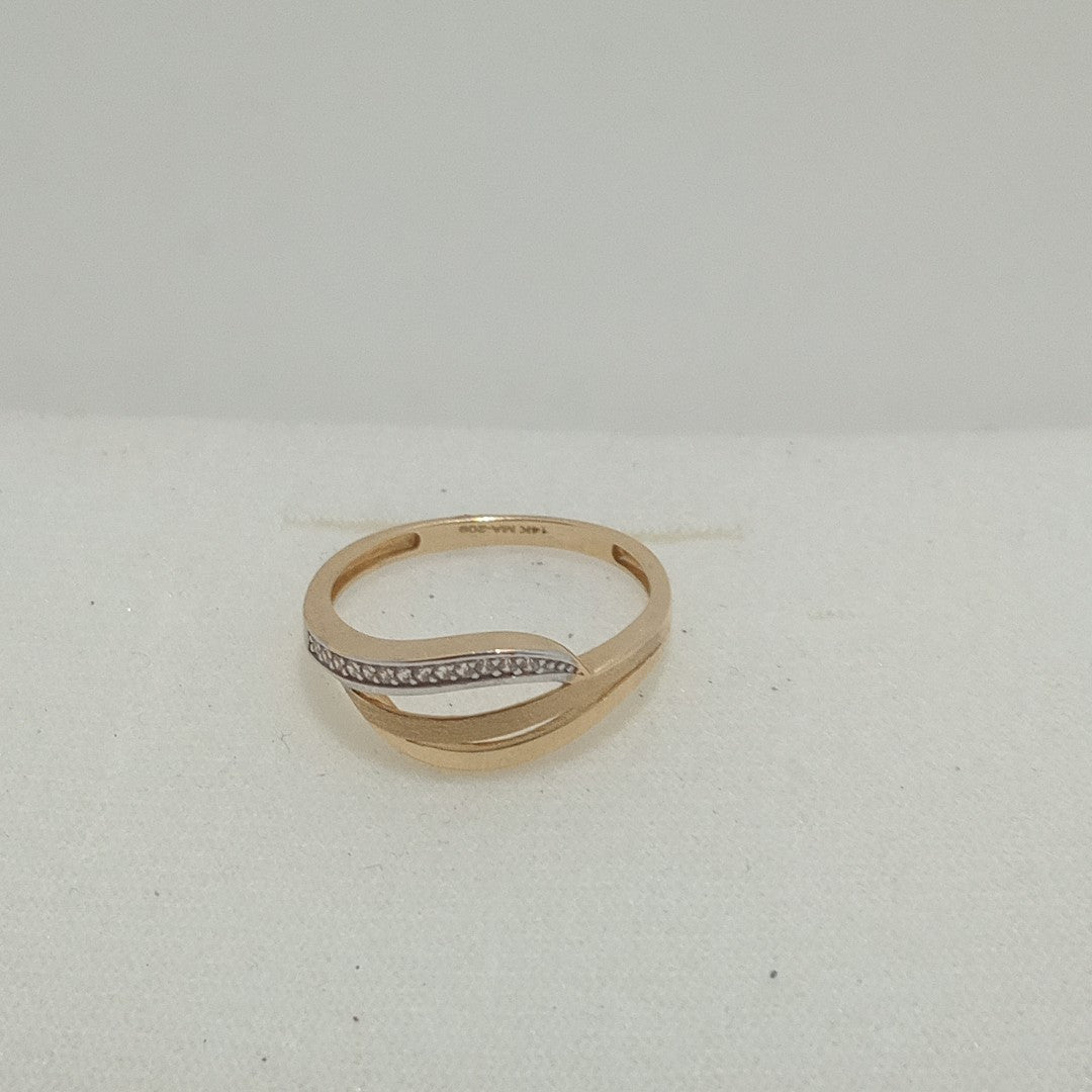 ANILLOS DAMA ORO 14K 2 (NUEVO)
