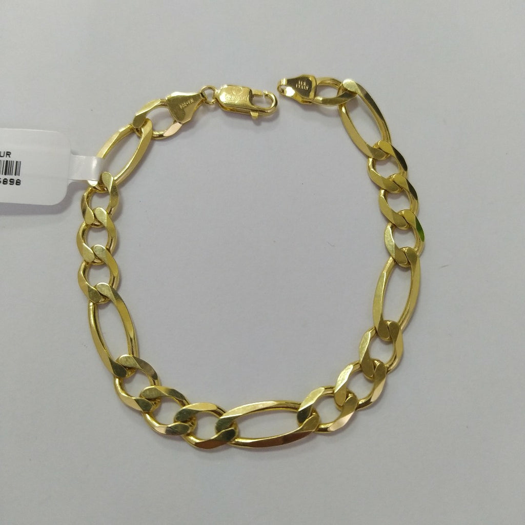 PULSERAS CABALLERO CARTIER 3*1 AMARILLA ORO 14K 14.4 (NUEVO)