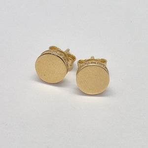 BROQUELES ORO 14K 1.5 (NUEVO)