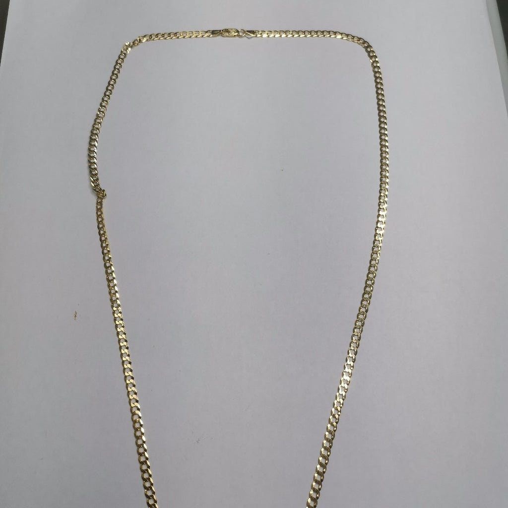 CADENAS BARBADA AMARILLA ORO 14K 7.5 (NUEVO)