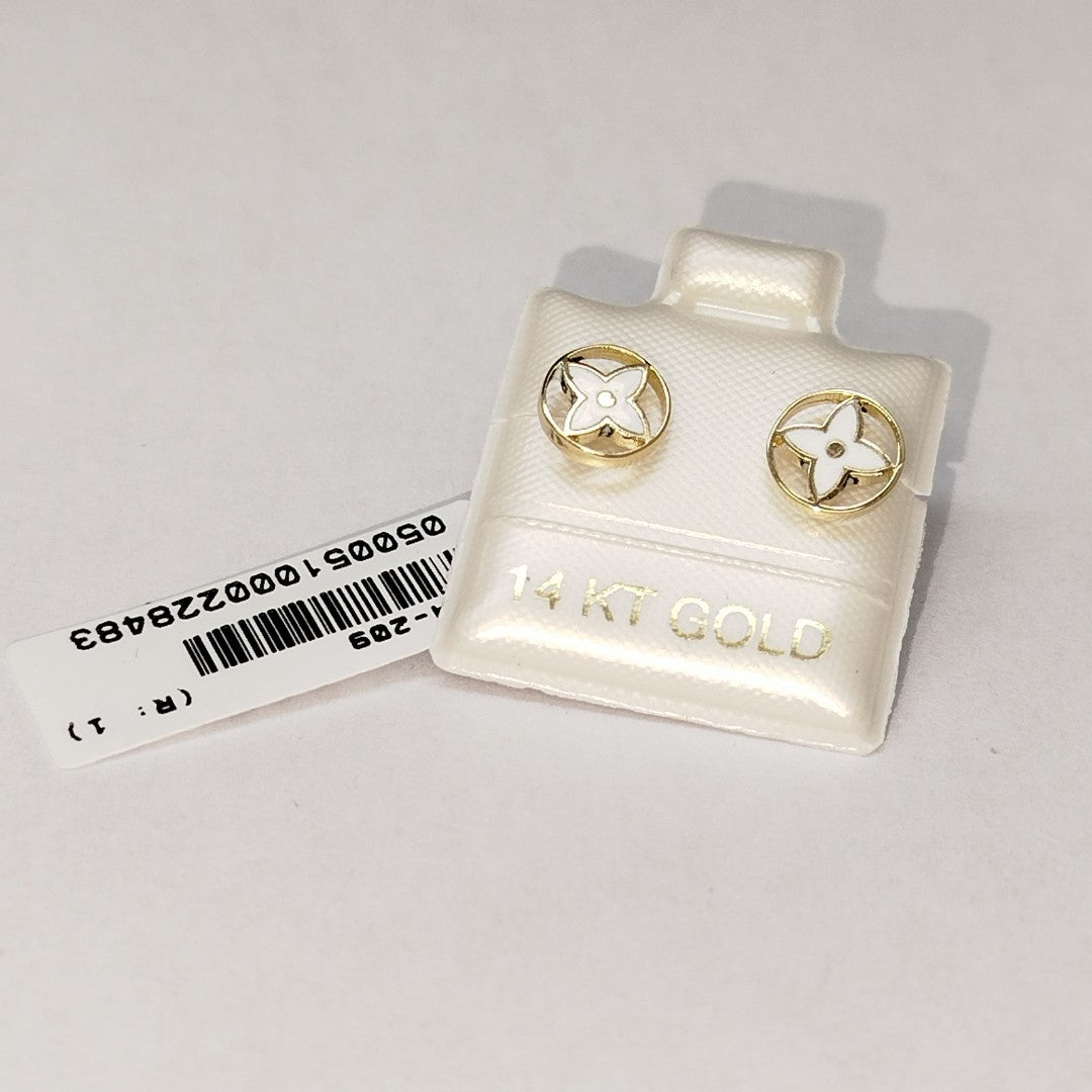 BROQUELES ORO 14K 1.1 (NUEVO)