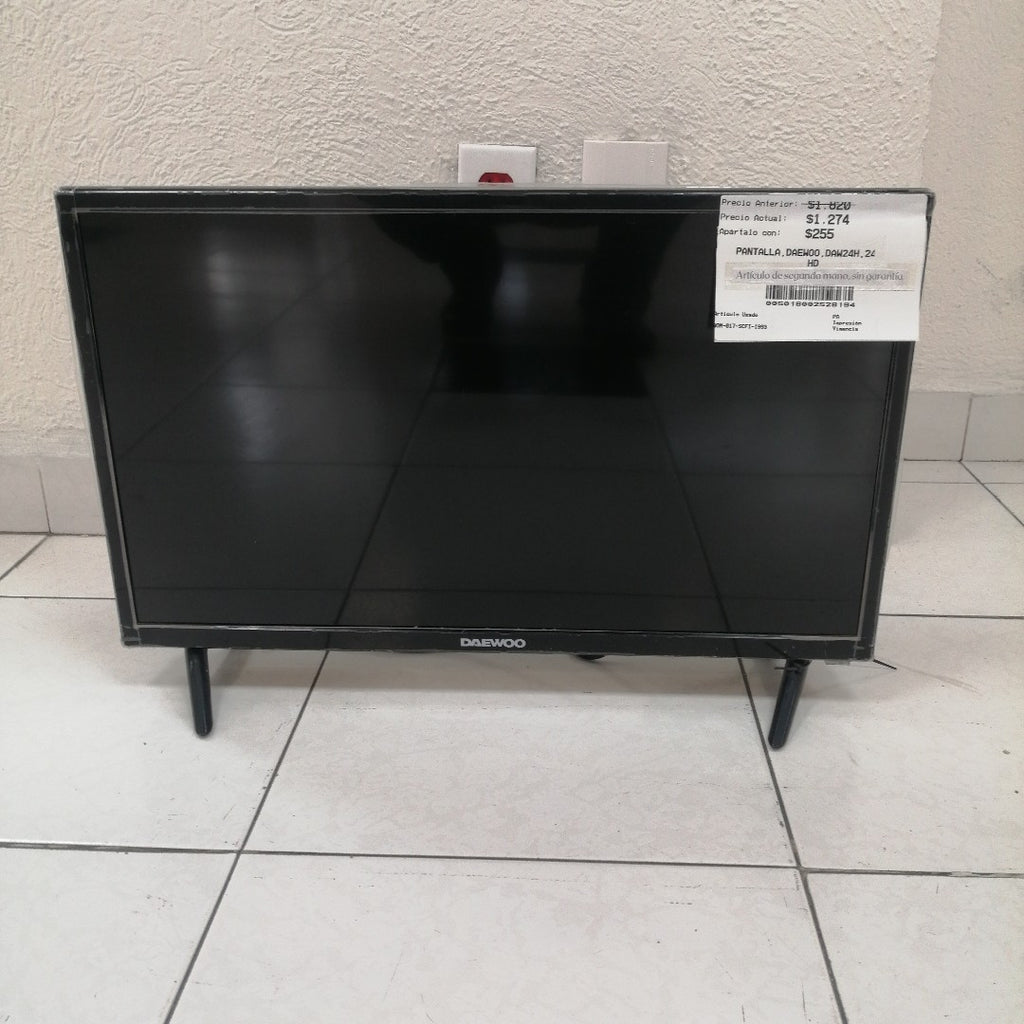 PANTALLA DAEWOO DAW24H 24" LED HD (SEMINUEVO)