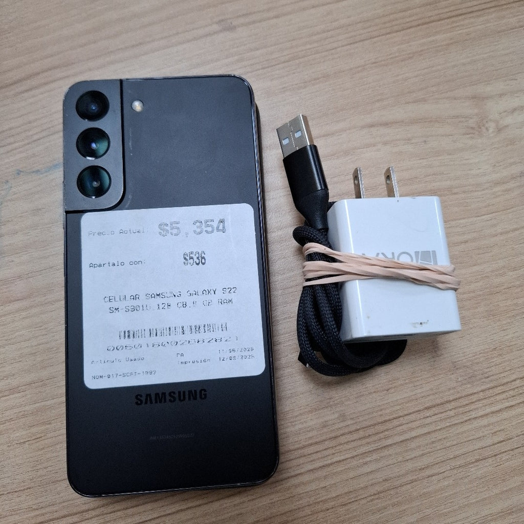 CELULAR SAMSUNG GALAXY S22 SM-S901U 128 GB 8 GB RAM (SEMINUEVO)