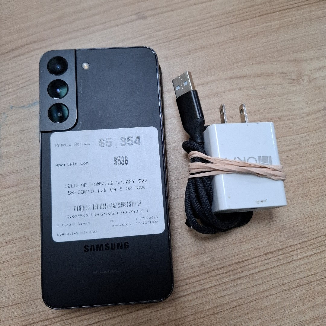 CELULAR SAMSUNG GALAXY S22 SM-S901U 128 GB 8 GB RAM (SEMINUEVO)