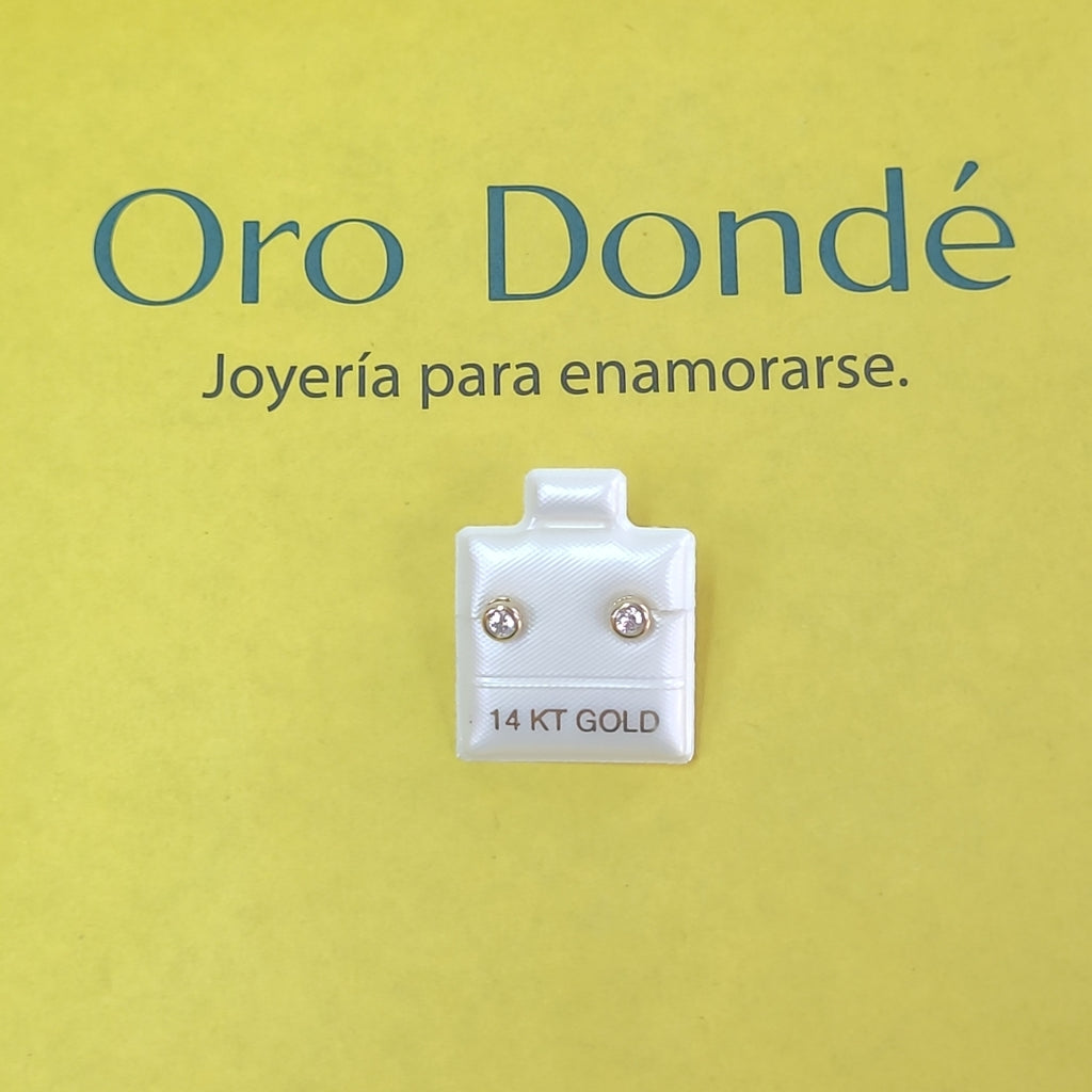 BROQUELES ORO 14K 0.8 (NUEVO)