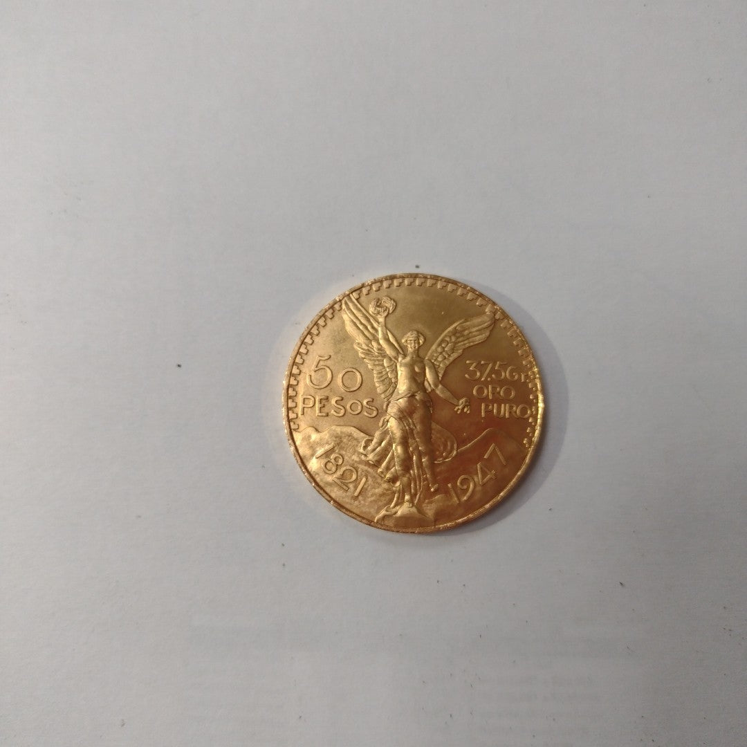 Moneda Centenario Cincuenta Pesos Oro Mexicano 21.6K