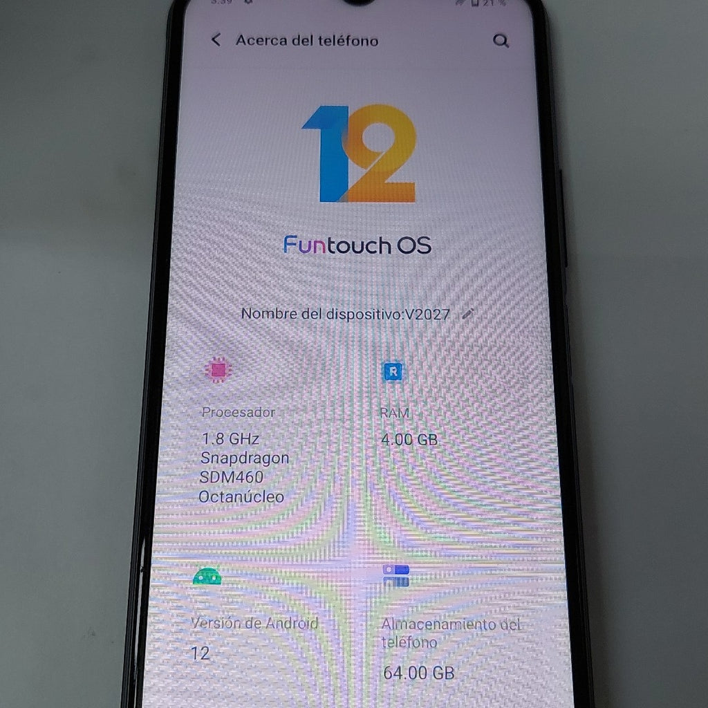 CELULAR VIVO Y20 (2020) V2027 64 GB 4 GB RAM (SEMINUEVO)