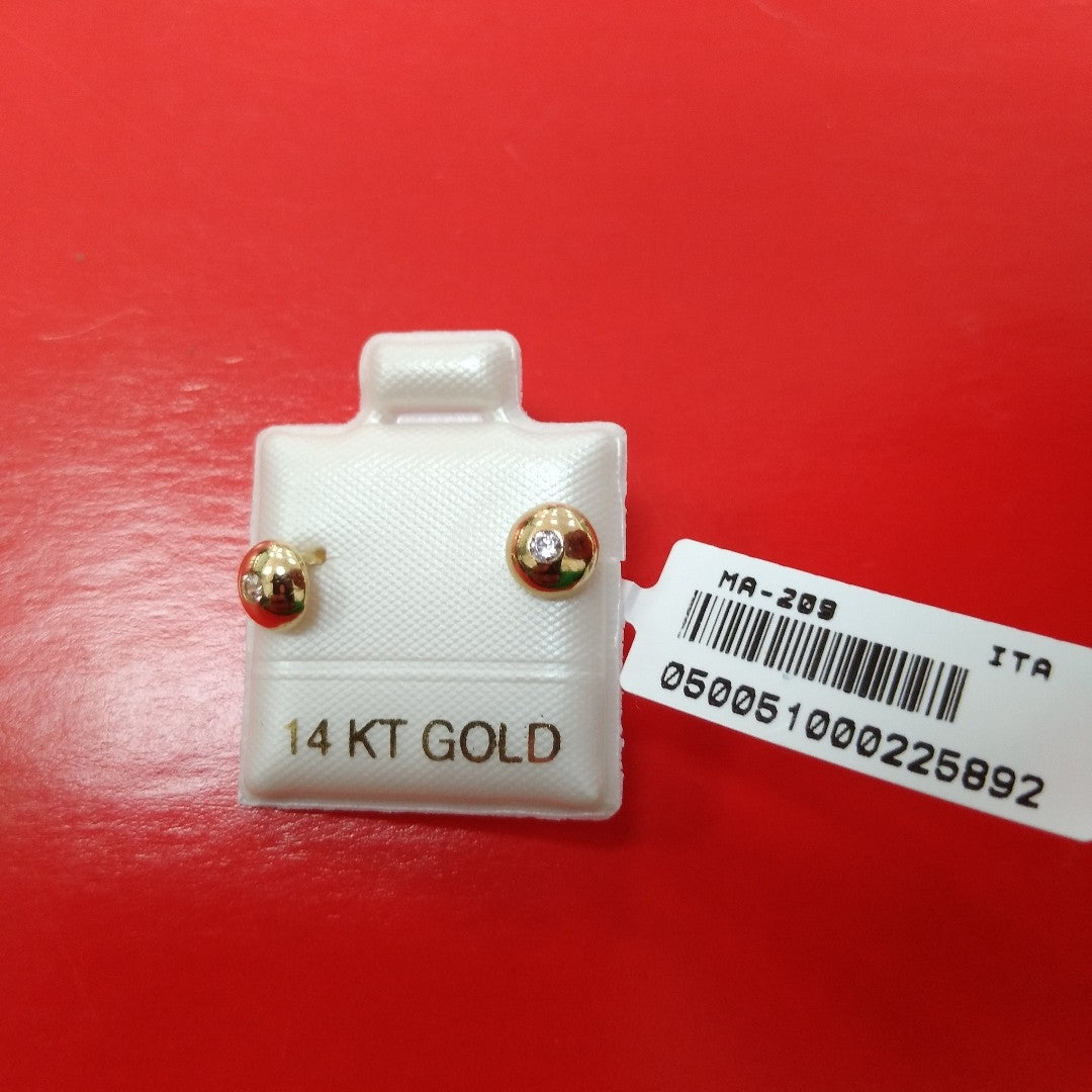 BROQUELES ORO 14K 0.9 (NUEVO)