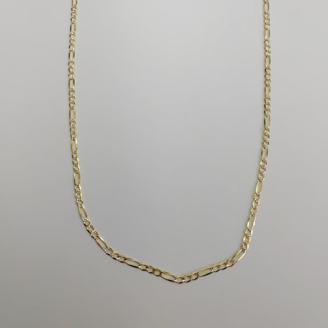 CADENAS CARTIER 3*1 DIAMANTADA ORO 14K 8.1 (NUEVO)