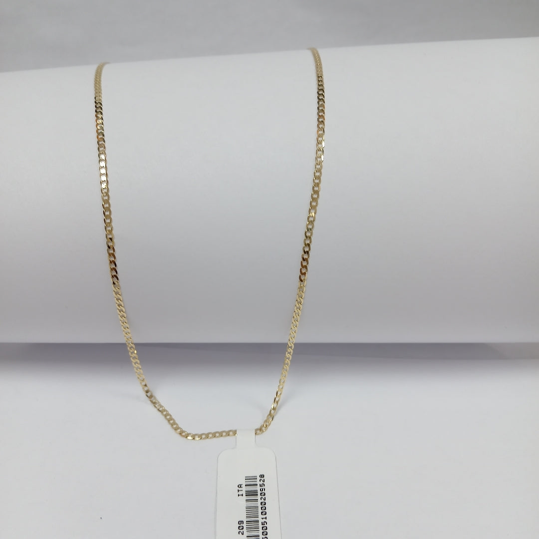 CADENAS BARBADA AMARILLA ORO 14K 2.7 (NUEVO)