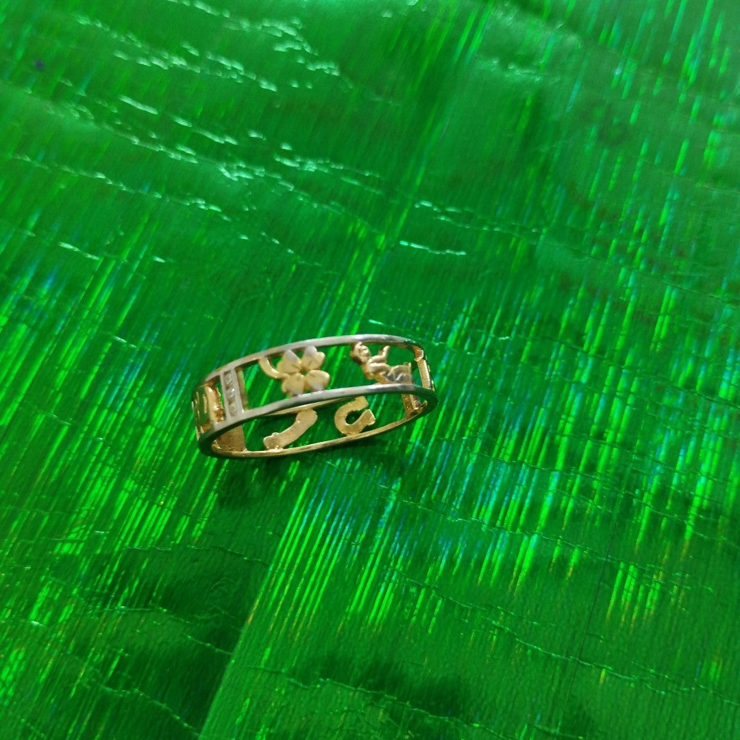 10060ANI214T5B402 FRD25 ANILLOS CABALLERO ORO 14K 3.2GRS (NUEVO)