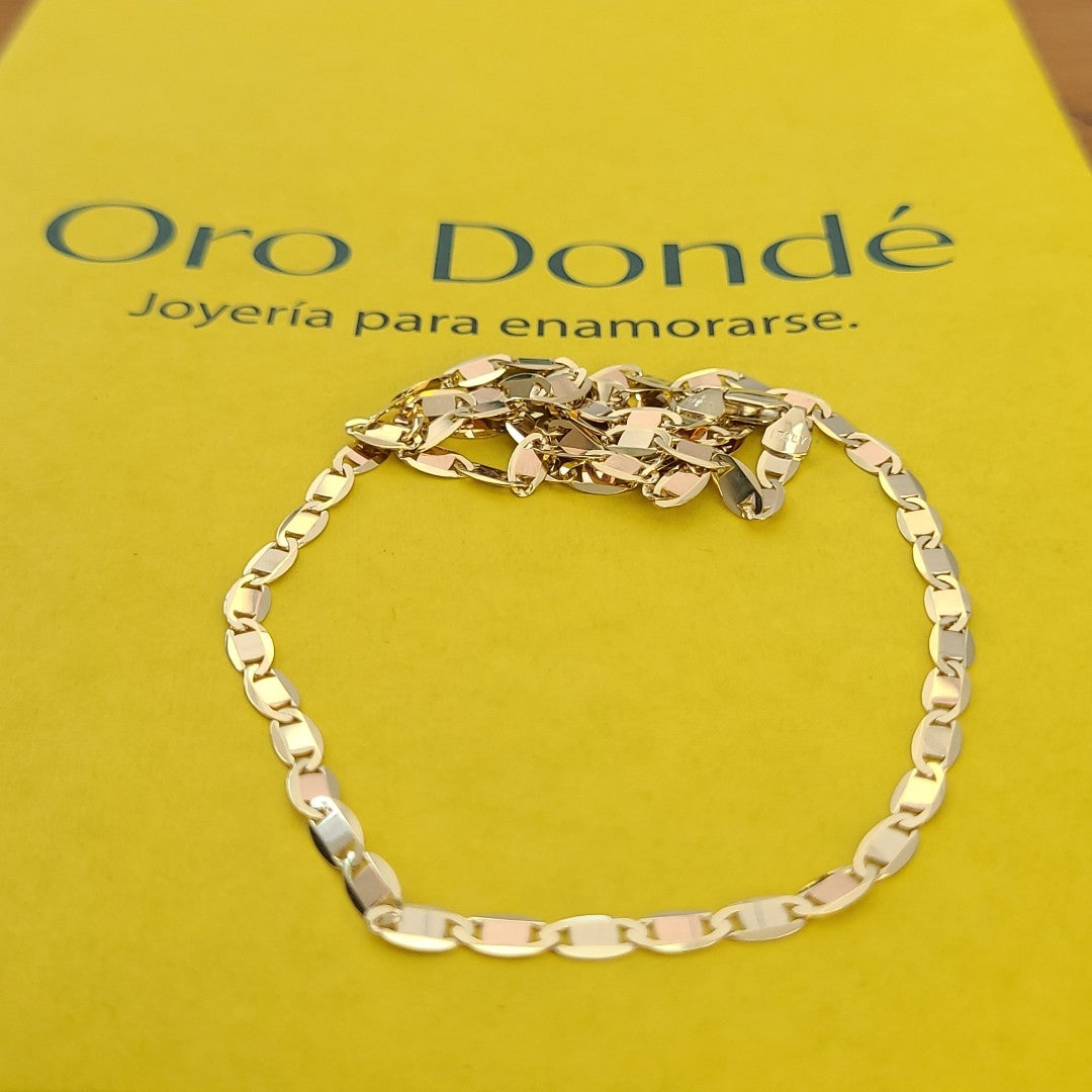 CADENAS VALENTINA/ESPEJO ORO 14K 10.7 (NUEVO)