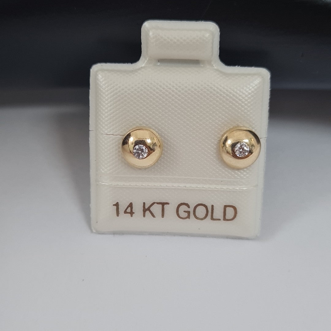 BROQUELES ORO 14K 1 (NUEVO)
