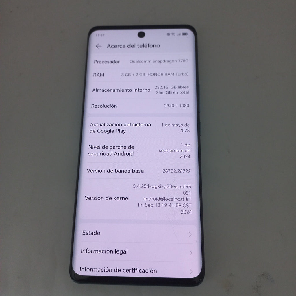 CELULAR HONOR 50 NTH-NX9 256 GB 8 GB RAM (SEMINUEVO)