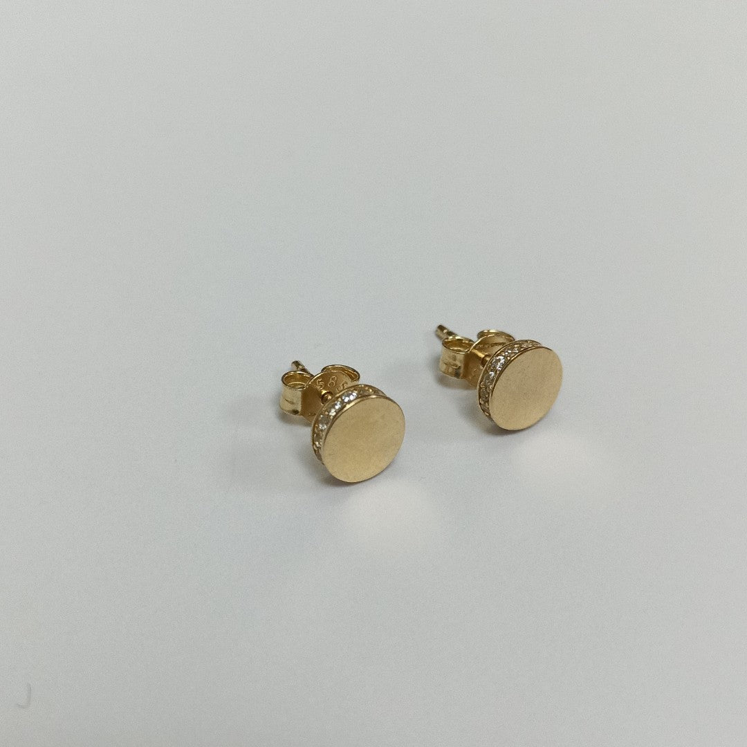 BROQUELES ORO 14K 1.5 (NUEVO)