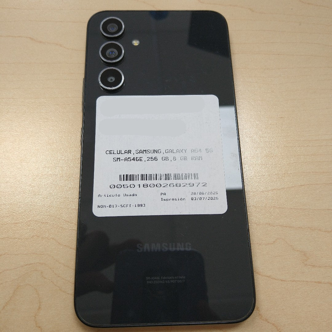 CELULAR SAMSUNG GALAXY A54 5G SM-A546E 256 GB 8 GB RAM (SEMINUEVO)