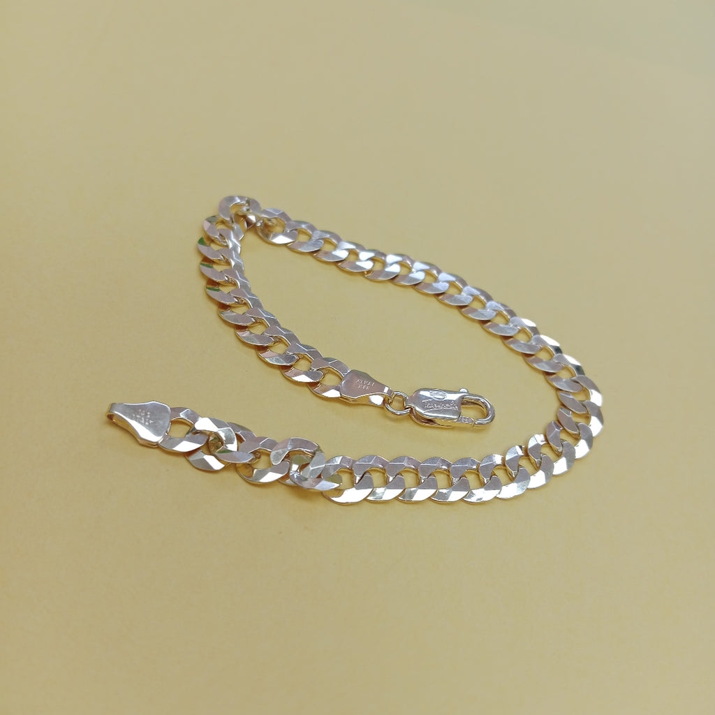 PULSERAS CABALLERO BARBADA AMARILLA ORO 14K 10.9 (NUEVO)