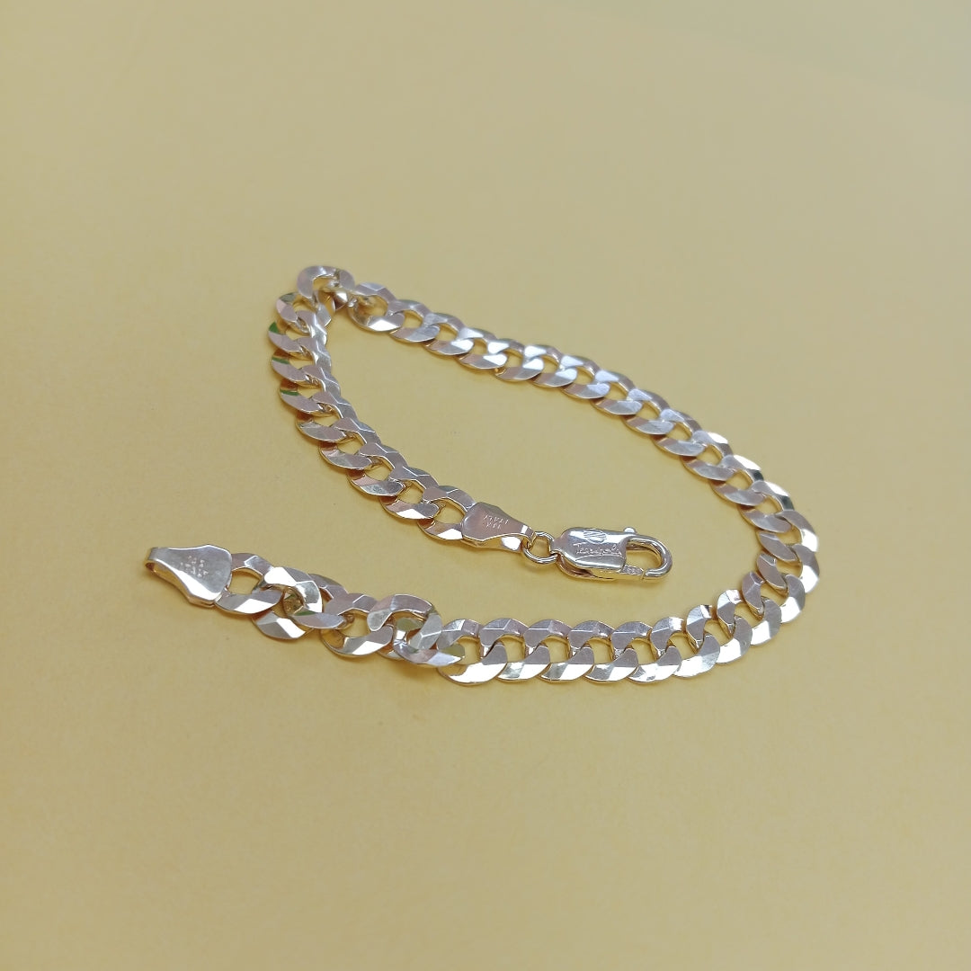 PULSERAS CABALLERO BARBADA AMARILLA ORO 14K 10.9 (NUEVO)