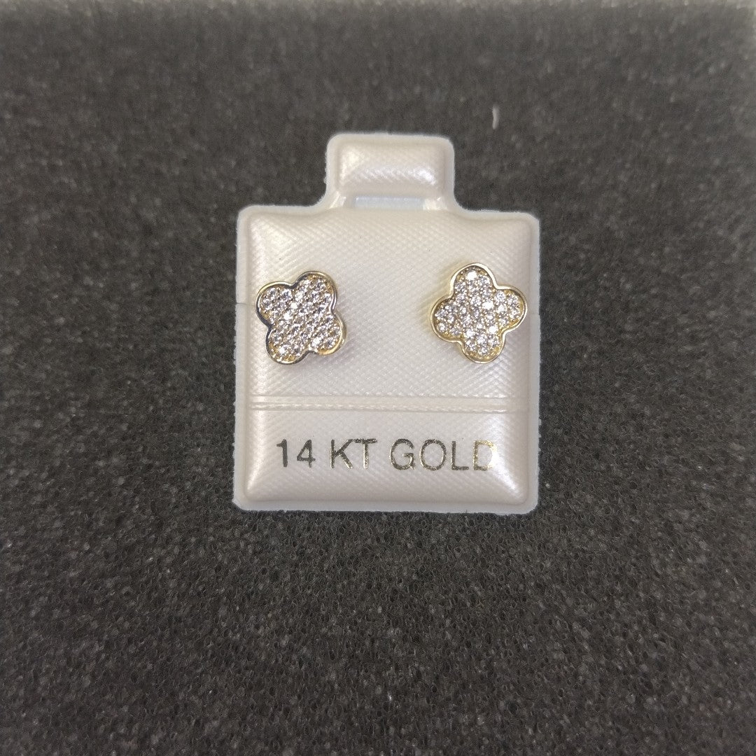 BROQUELES ORO 14K 1 (NUEVO)