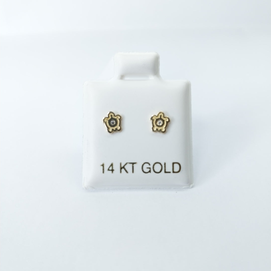 BROQUELES ORO 14K 1 (NUEVO)