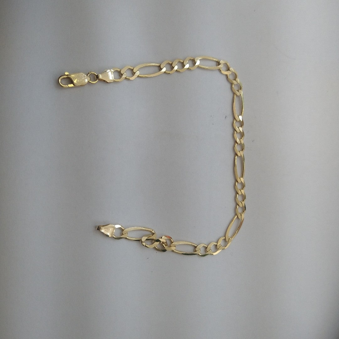 PULSERAS CABALLERO CARTIER 3*1 AMARILLA ORO 14K 6.8 (NUEVO)