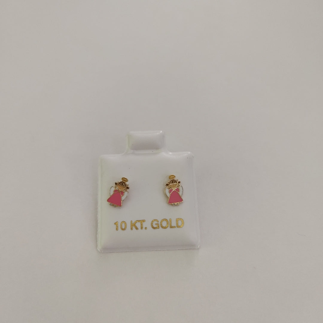 BROQUELES ORO 10K 1 (NUEVO)