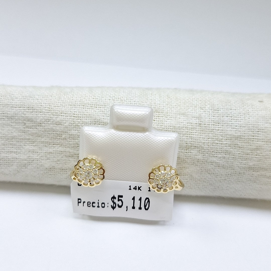 BROQUELES ORO 14K 1.2 (NUEVO)